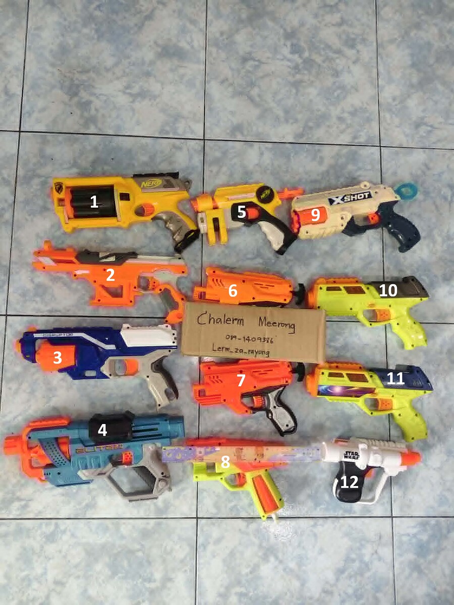 ปืนของเล่น Nerf ใช้ได้ปกติครับ น้าเอาไปยิงตอนนั่งรอปลากินเหยื่อได้ครับ555