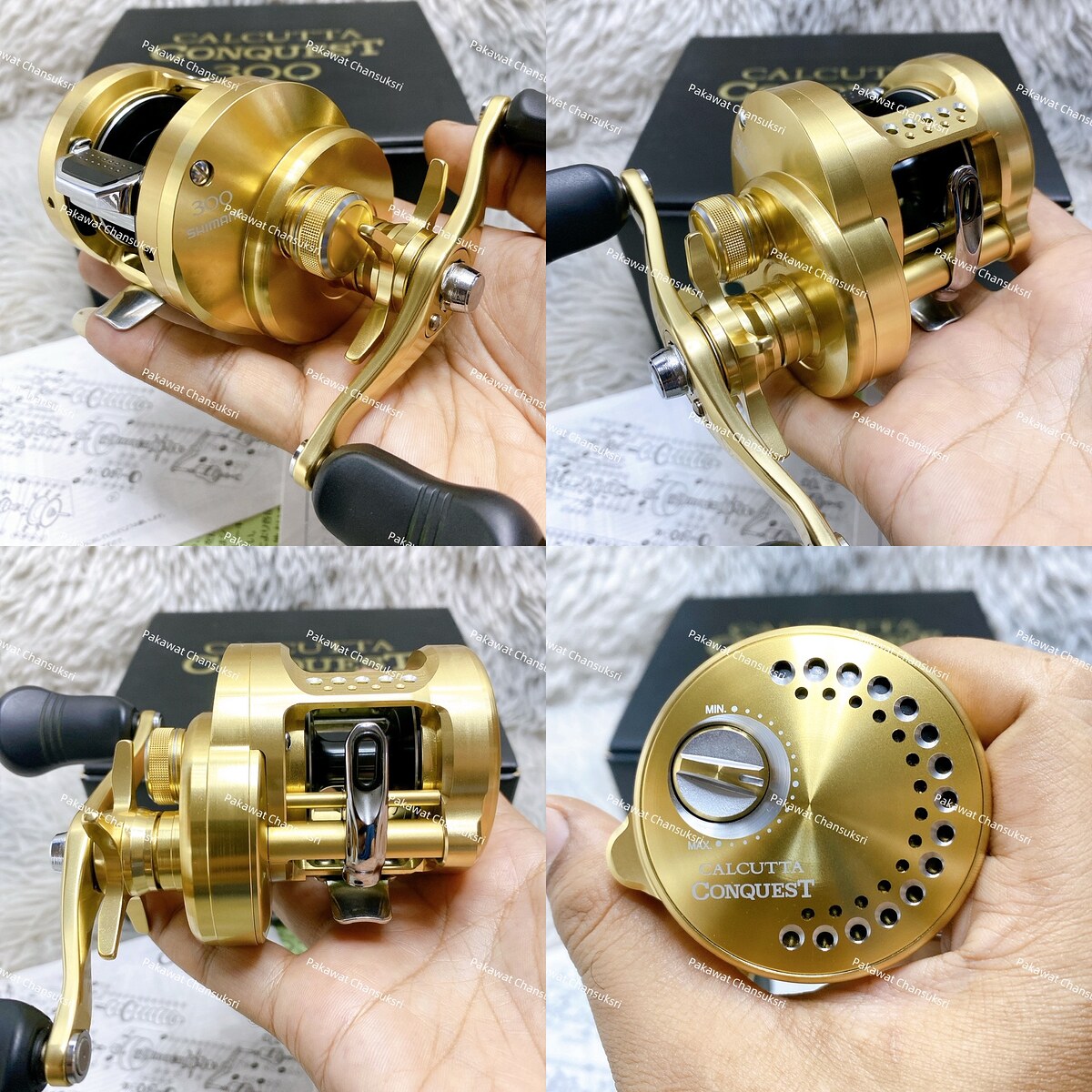 Shimano 17’ Conquest 300
รอกสภาพสวยมากเกือบใหม่ มีรอยข่วนบางๆ 1 จุดเล็กๆ นอกนั้นแทบไม่มีริ้วรอยขีดข