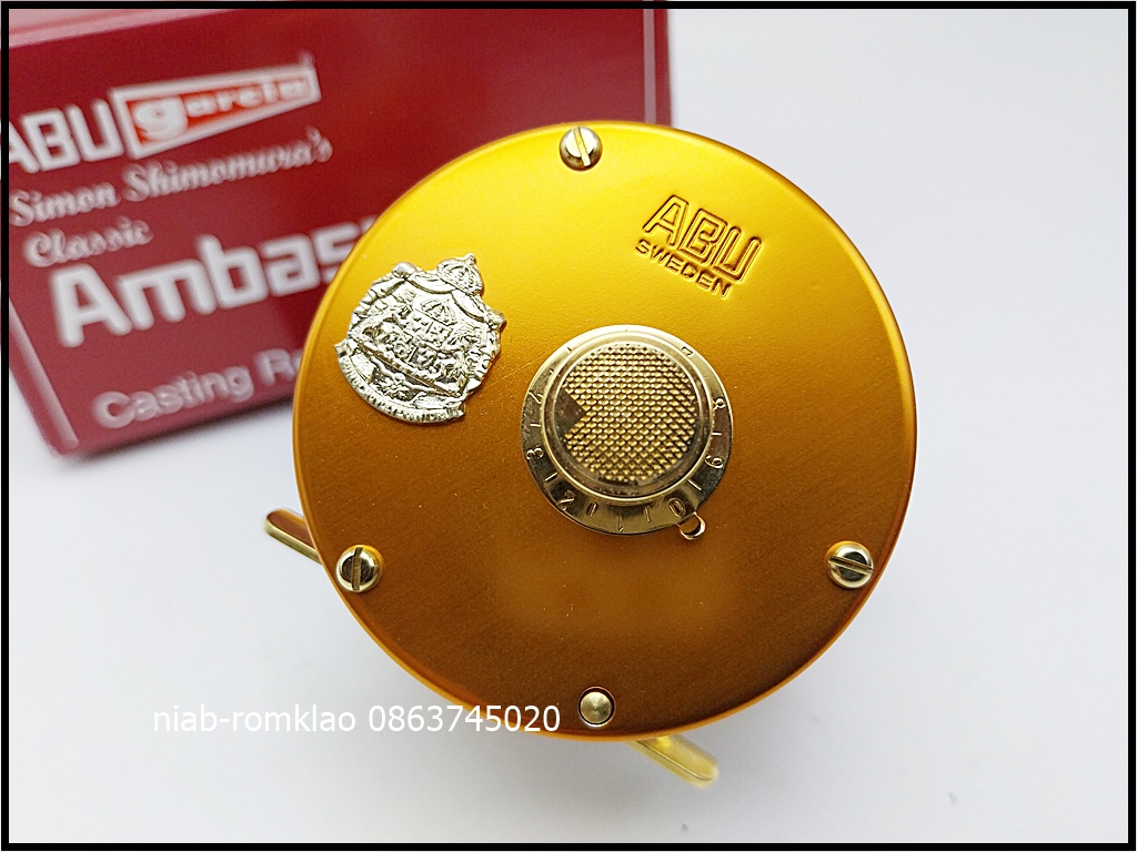 [b][q]Abu 4500C Delux Simon Shimomura เคลือบทอง24K  ของใหม่ New in Box น่าสะสม ราคา 29000   รวมส่งem