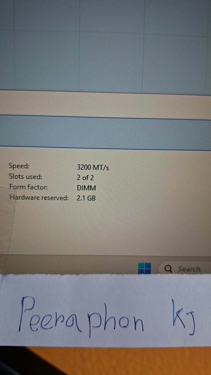 ขาย Ram ddr4 3200 16g (8*2) ประกัน advice LT  2900
