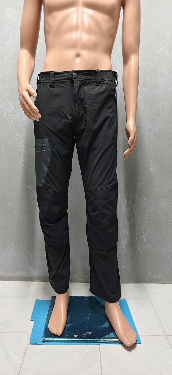 กางเกงขายาวผ้าแห้งไว Men's Quechua Outdoor Pant Size 36