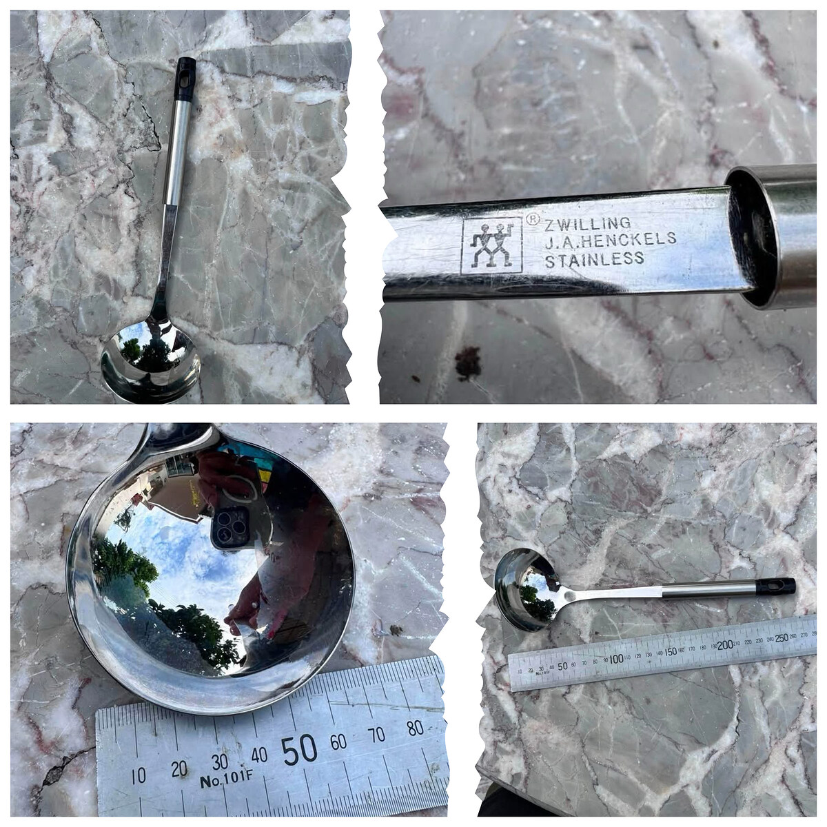 3. กระบวยตักซุป Zwilling J.A. Henckels Stainless งานมือสองสภาพดี

ราคา 220 บาท
